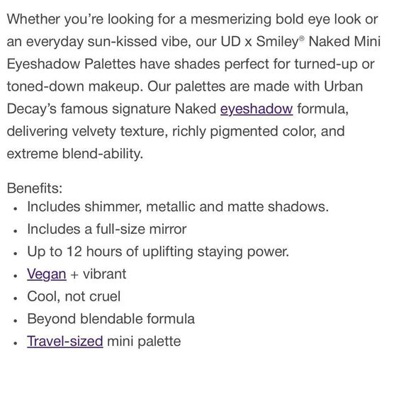 $19 🌙 Urban Decay Naked‎ Palette 🎨 Smiley Mucho Happy NEW 6 Shades - Picture 13 of 13